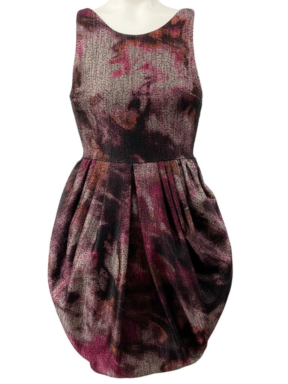 alice + olivia Berry Jacquard Marie Tulip Dress